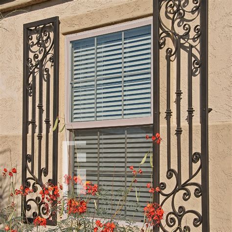 exterior house metal window decor|exterior patio window trim ideas.